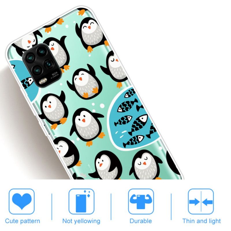 Coque Xiaomi Mi 10 Lite Pingouins Et Poissons
