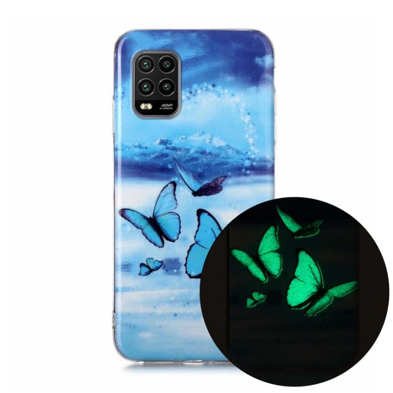 Coque Xiaomi Mi 10 Lite Série Papillons Fluorescente