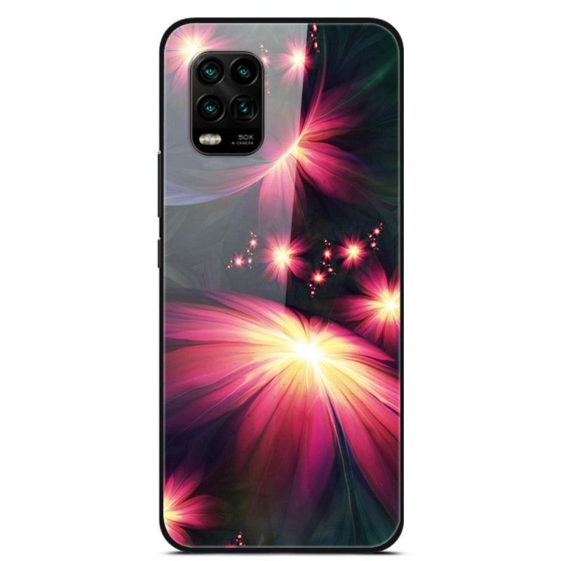 Coque Xiaomi Mi 10 Lite Verre Trempé Fleurs Fantaisie