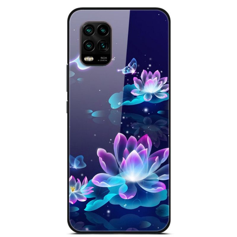 Coque Xiaomi Mi 10 Lite Verre Trempé Fleurs Fantaisie