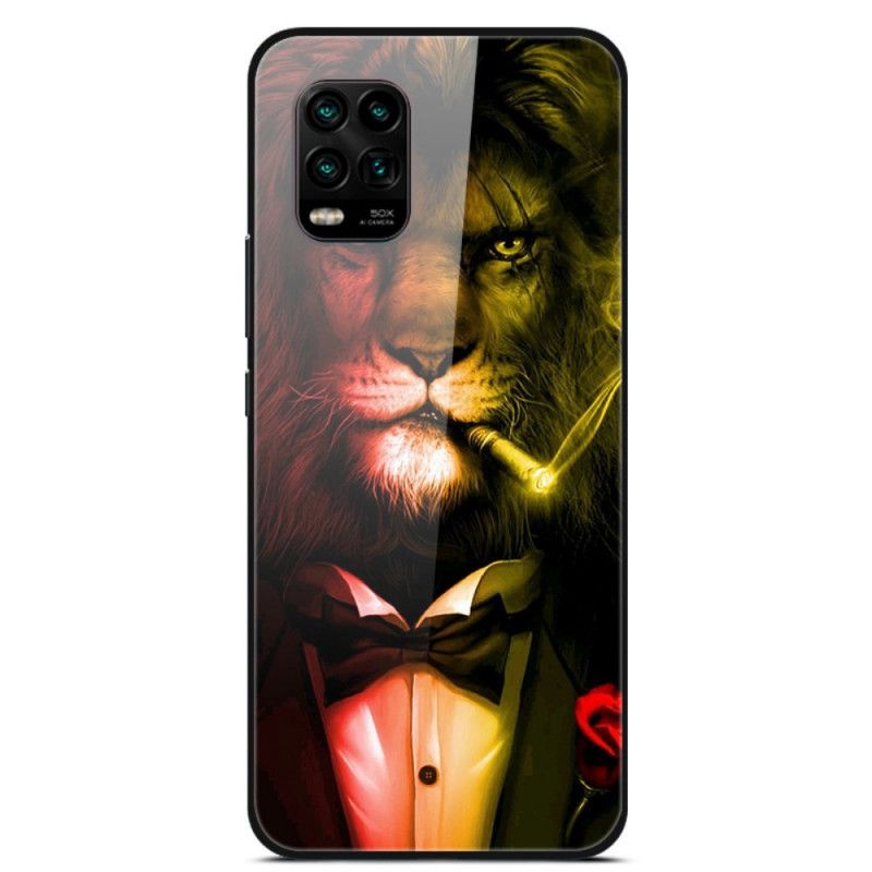 Coque Xiaomi Mi 10 Lite Verre Trempé Lion Cigare