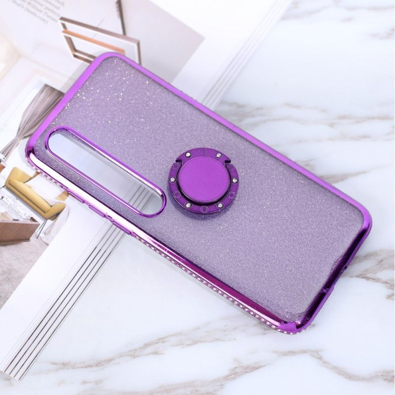 Coque Xiaomi Mi 10 / 10 Pro Paillettes Et Diamants Anneau-support