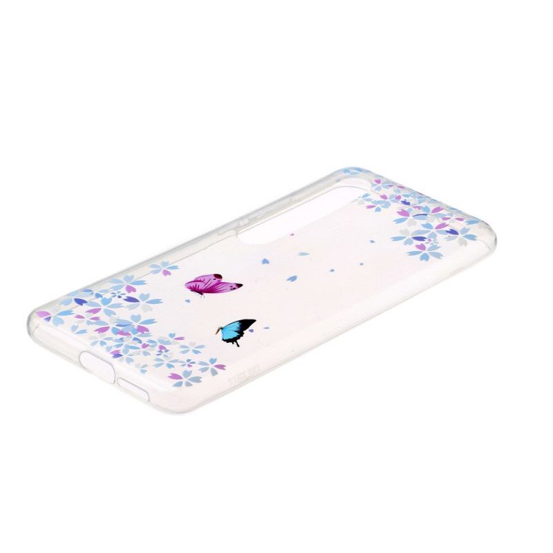 Coque Xiaomi Mi 10 Transparente Papillons Et Fleurs