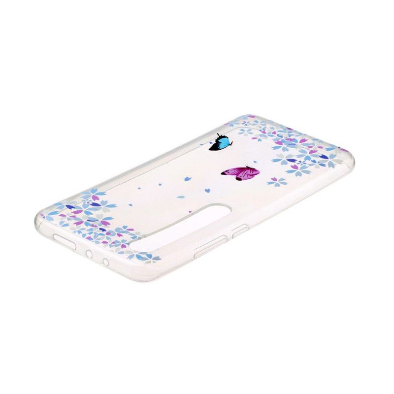 Coque Xiaomi Mi 10 Transparente Papillons Et Fleurs