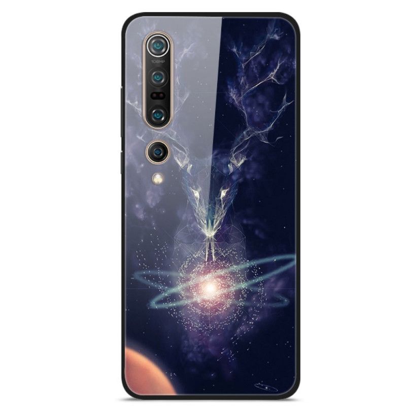 Coque Xiaomi Mi 10 Verre Trempé Cerf Des Étoiles