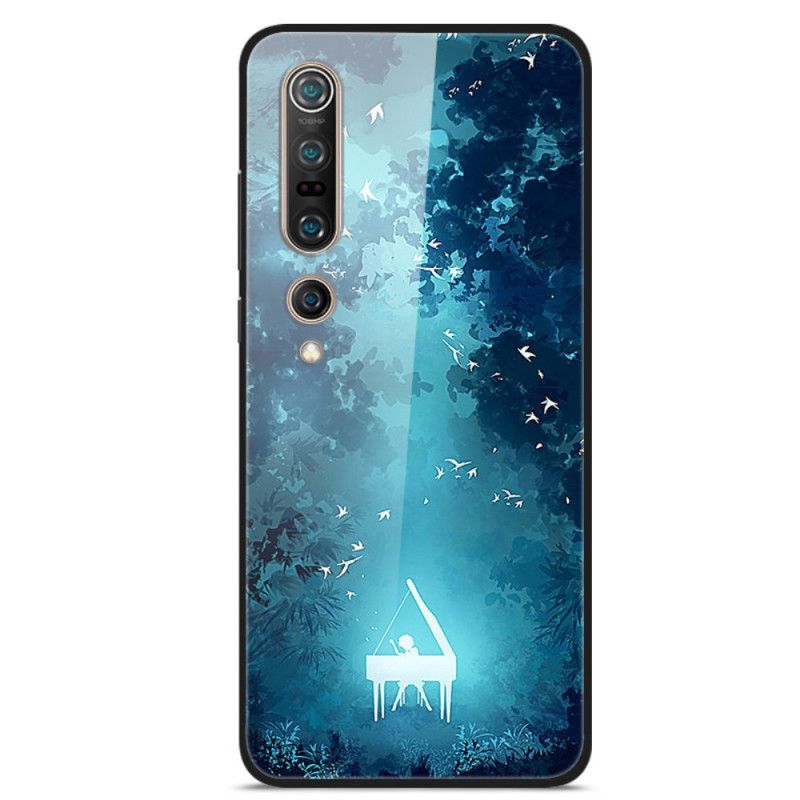 Coque Xiaomi Mi 10 Verre Trempé Piano Dans La Nuit