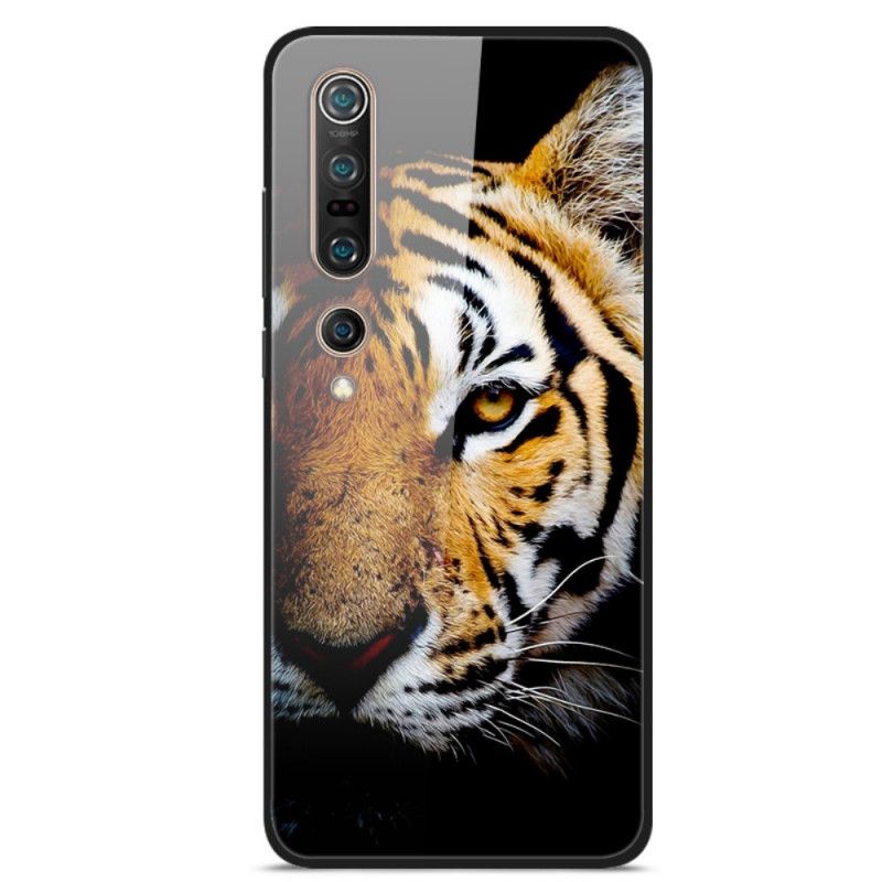 Coque Xiaomi Mi 10 Verre Trempé Tigre Réaliste