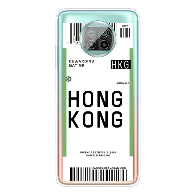 Coque Xiaomi Mi 10t Lite 5g / Redmi Note 9 Pro 5g Boarding Pass To Hong Kong