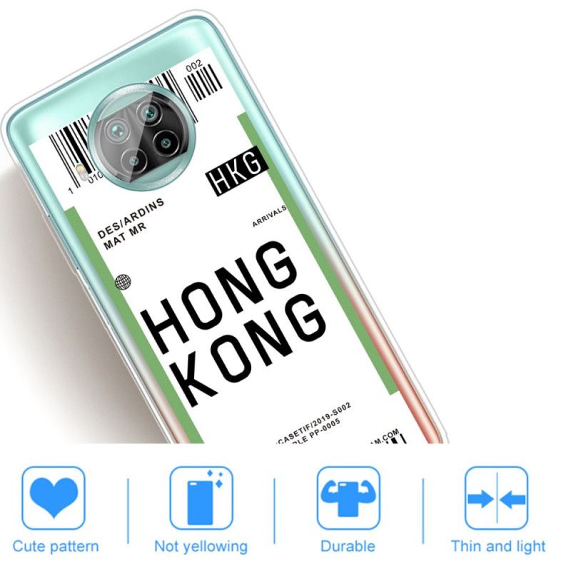 Coque Xiaomi Mi 10t Lite 5g / Redmi Note 9 Pro 5g Boarding Pass To Hong Kong