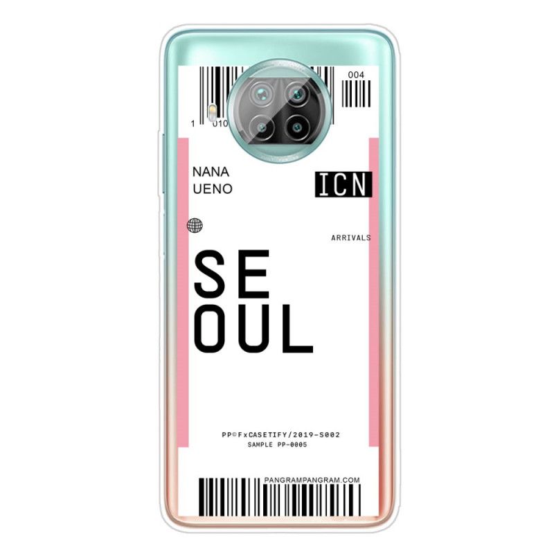 Coque Xiaomi Mi 10t Lite 5g / Redmi Note 9 Pro 5g Boarding Pass To Seoul