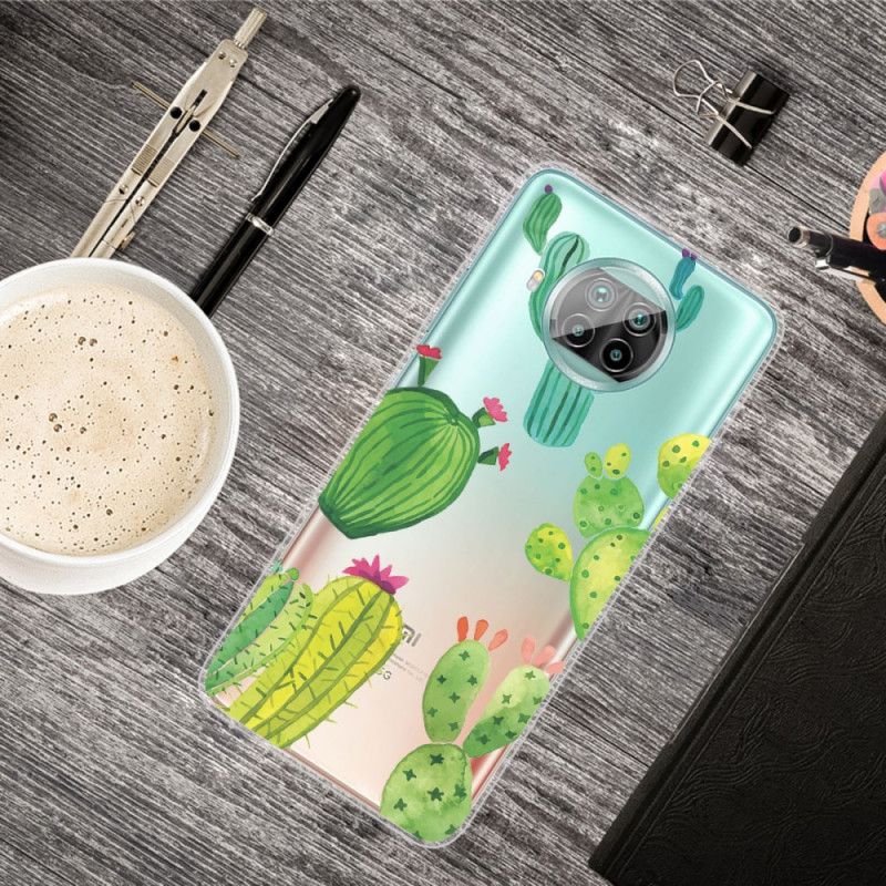 Coque Xiaomi Mi 10t Lite 5g / Redmi Note 9 Pro 5g Cactus Aquarelle