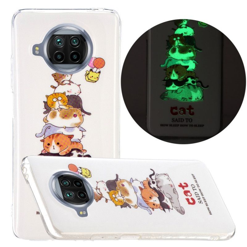 Coque Xiaomi Mi 10t Lite 5g / Redmi Note 9 Pro 5g Cats Fluo