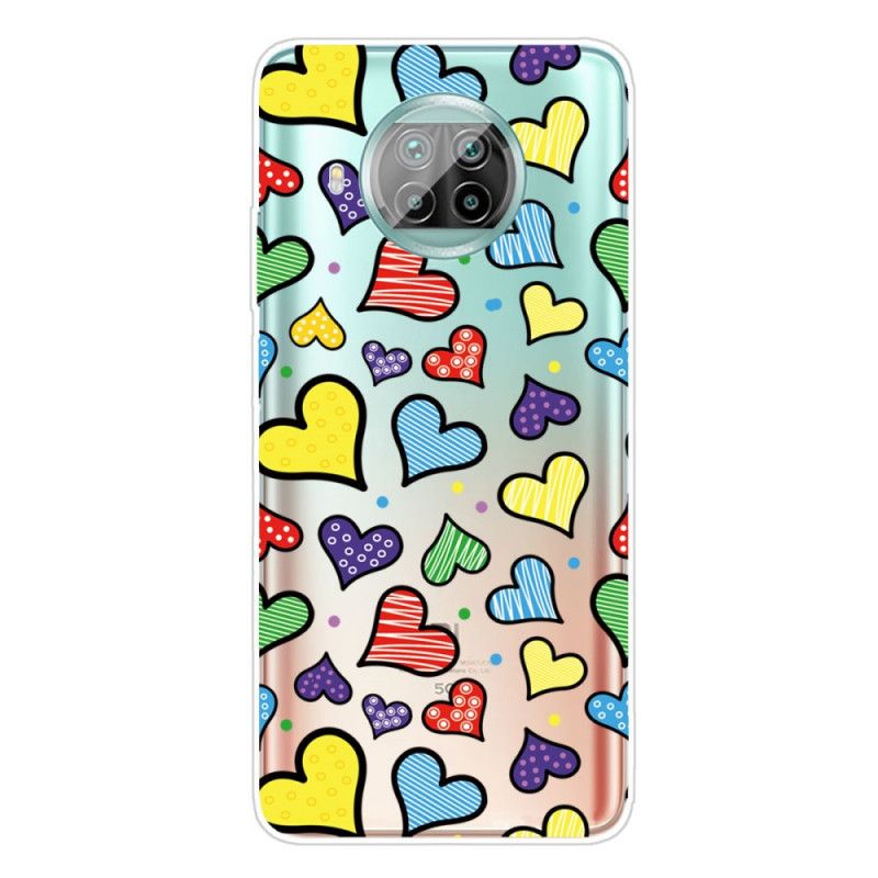 Coque Xiaomi Mi 10t Lite 5g / Redmi Note 9 Pro 5g Coeurs Multicolors