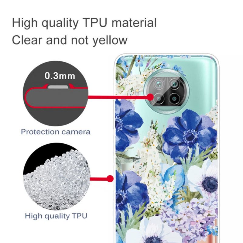 Coque Xiaomi Mi 10t Lite 5g / Redmi Note 9 Pro 5g Fleurs Aquarelles