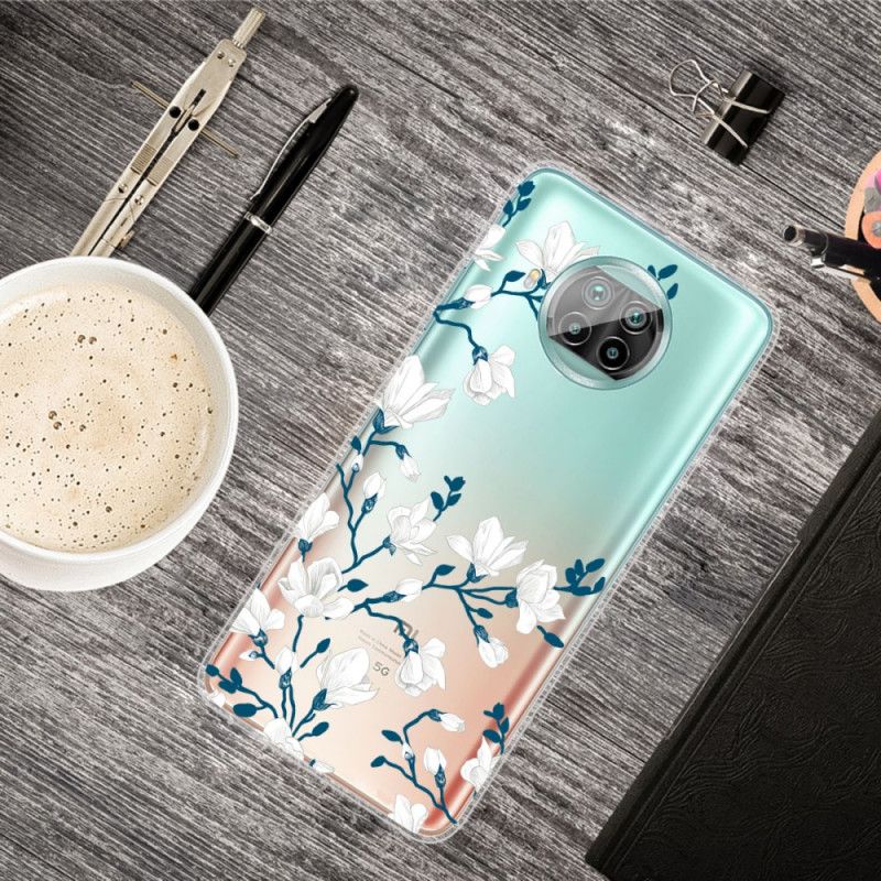 Coque Xiaomi Mi 10t Lite 5g / Redmi Note 9 Pro 5g Fleurs Blanches