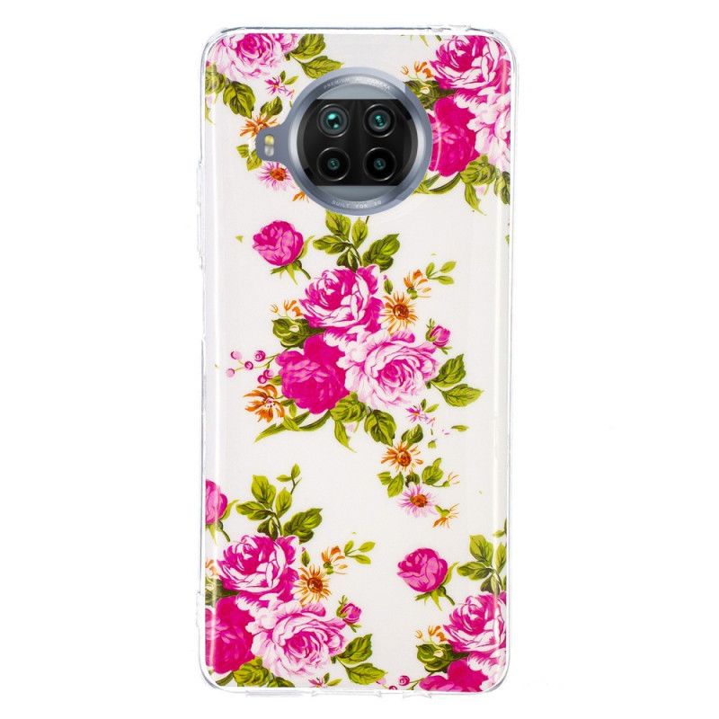Coque Xiaomi Mi 10t Lite 5g / Redmi Note 9 Pro 5g Fleurs Liberty Fluo