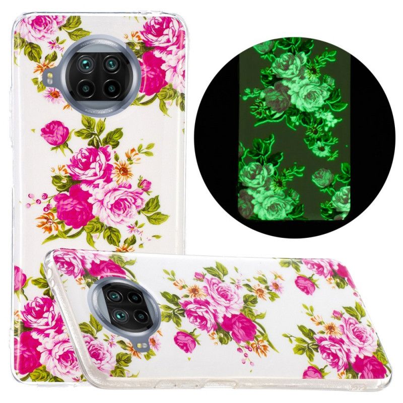 Coque Xiaomi Mi 10t Lite 5g / Redmi Note 9 Pro 5g Fleurs Liberty Fluo