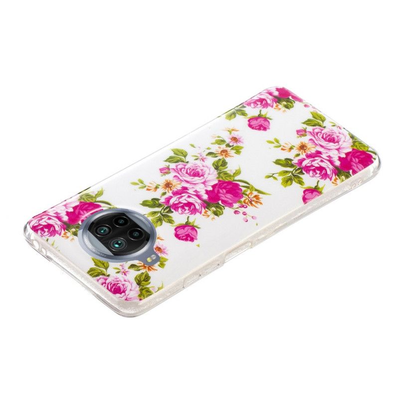 Coque Xiaomi Mi 10t Lite 5g / Redmi Note 9 Pro 5g Fleurs Liberty Fluo