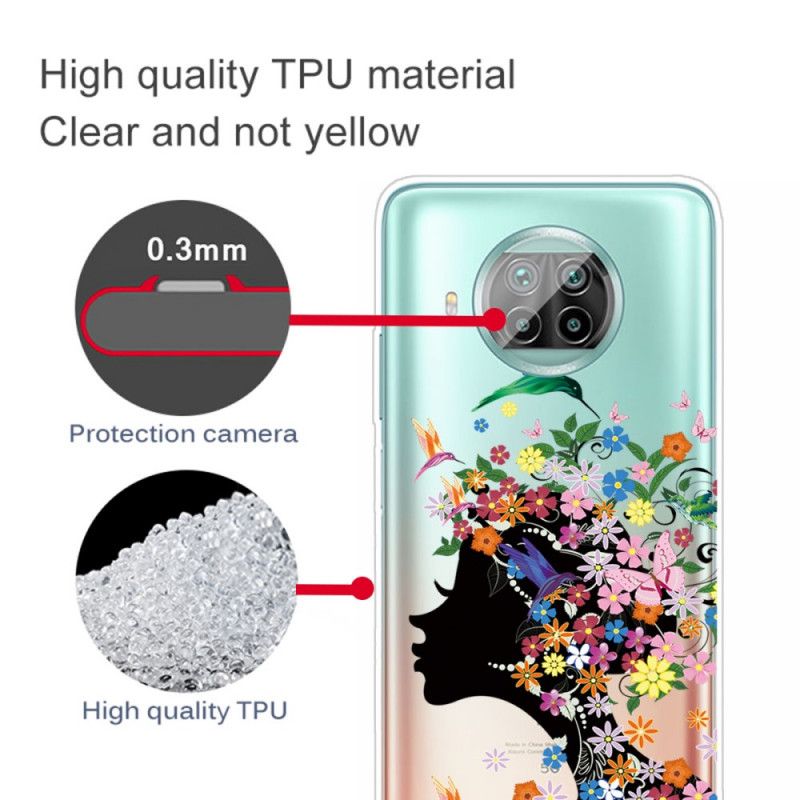 Coque Xiaomi Mi 10t Lite 5g / Redmi Note 9 Pro 5g Jolie Tête Fleurie