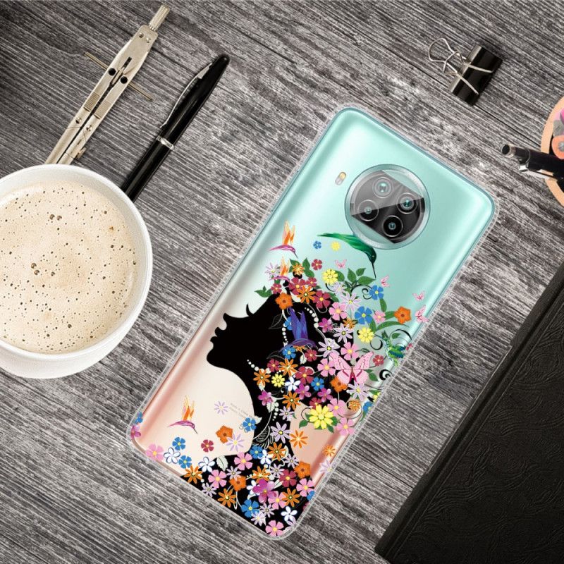 Coque Xiaomi Mi 10t Lite 5g / Redmi Note 9 Pro 5g Jolie Tête Fleurie