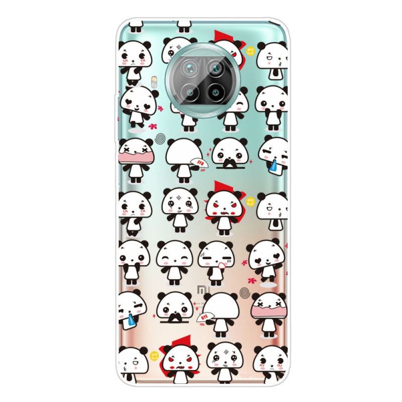 Coque Xiaomi Mi 10t Lite 5g / Redmi Note 9 Pro 5g Pandas Funny