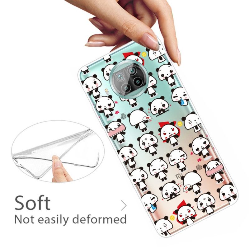 Coque Xiaomi Mi 10t Lite 5g / Redmi Note 9 Pro 5g Pandas Funny