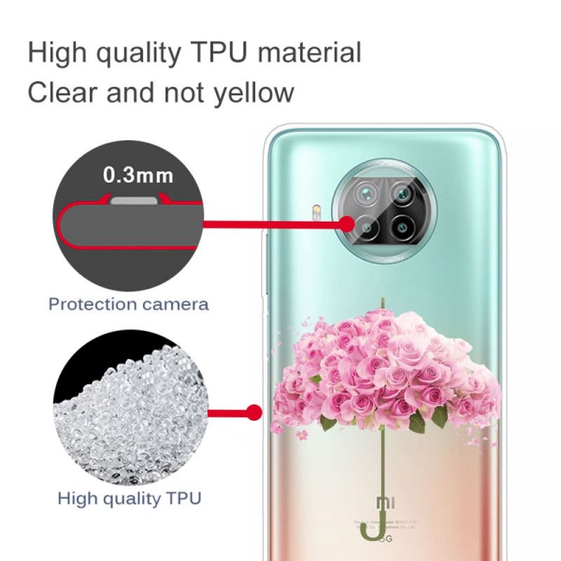 Coque Xiaomi Mi 10t Lite 5g / Redmi Note 9 Pro 5g Parapluie En Roses