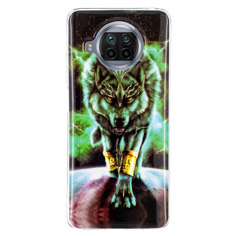 Coque Xiaomi Mi 10t Lite 5g / Redmi Note 9 Pro 5g Série Loup Fluorescente