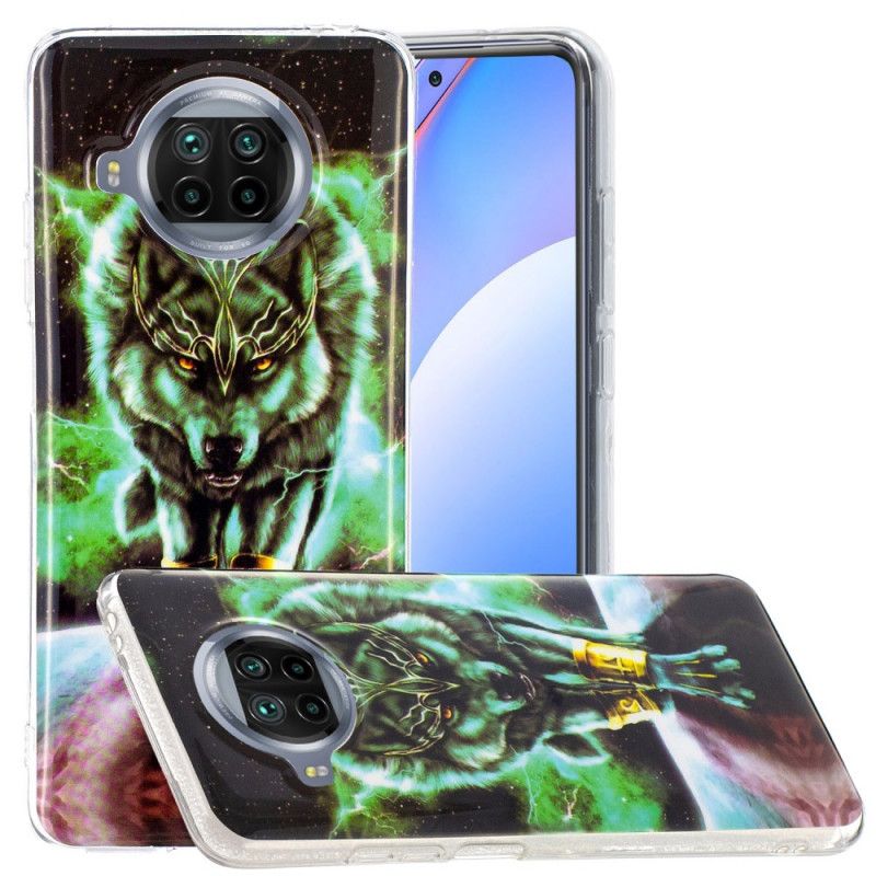 Coque Xiaomi Mi 10t Lite 5g / Redmi Note 9 Pro 5g Série Loup Fluorescente