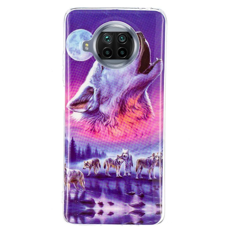 Coque Xiaomi Mi 10t Lite 5g / Redmi Note 9 Pro 5g Série Loup Fluorescente