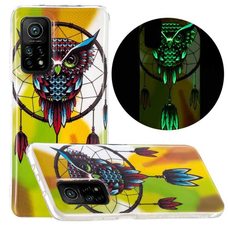 Coque Xiaomi Mi 10t / Mi 10t Pro Attrape Rêves Hibou Fluorescente