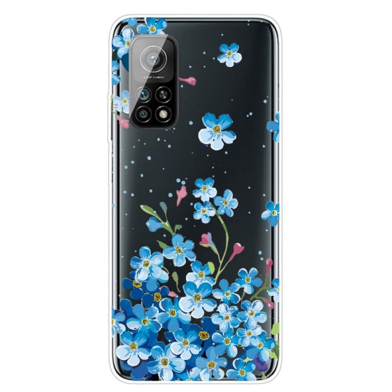 Coque Xiaomi Mi 10t / 10t Pro Bouquet De Fleurs Bleues