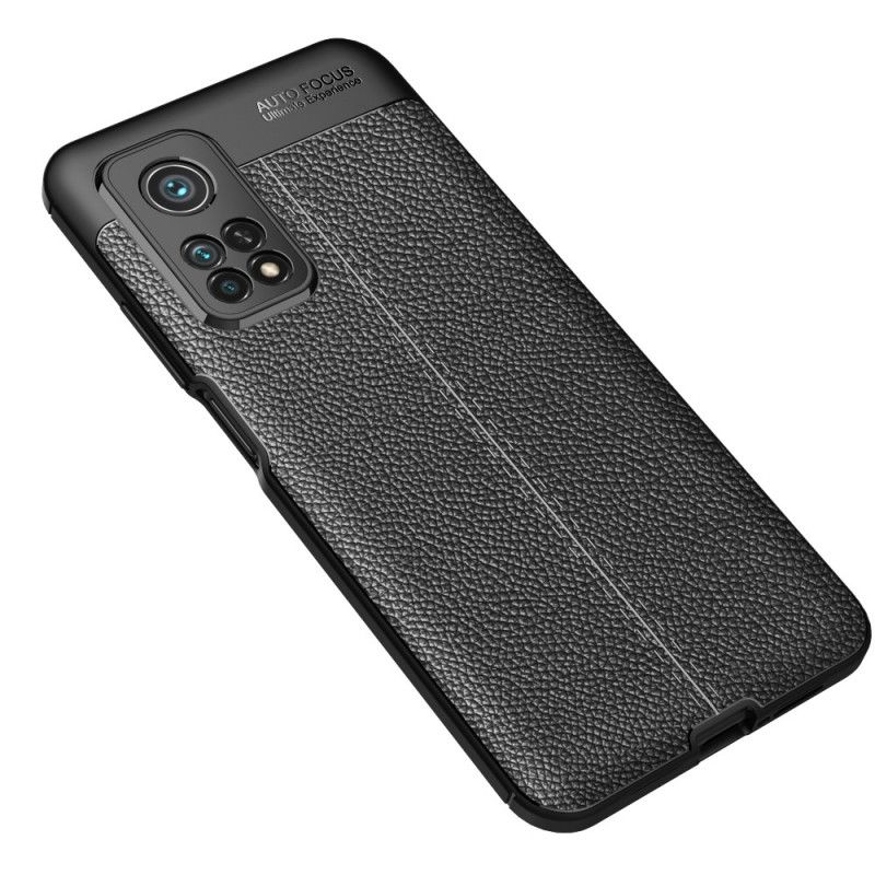 Coque Xiaomi Mi 10t / 10t Pro Effet Cuir Litchi Double Line