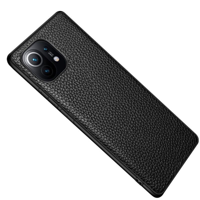 Coque Xiaomi Mi 11 Cuir Litchi Véritable