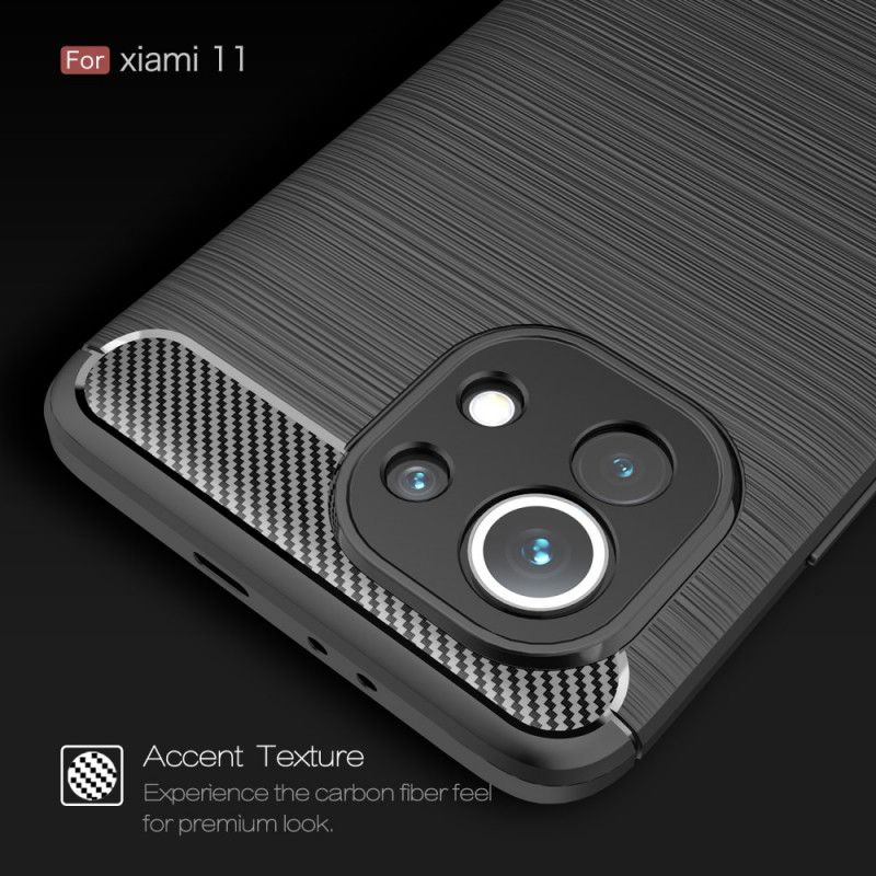 Coque Xiaomi Mi 11 Fibre Carbone Brossée