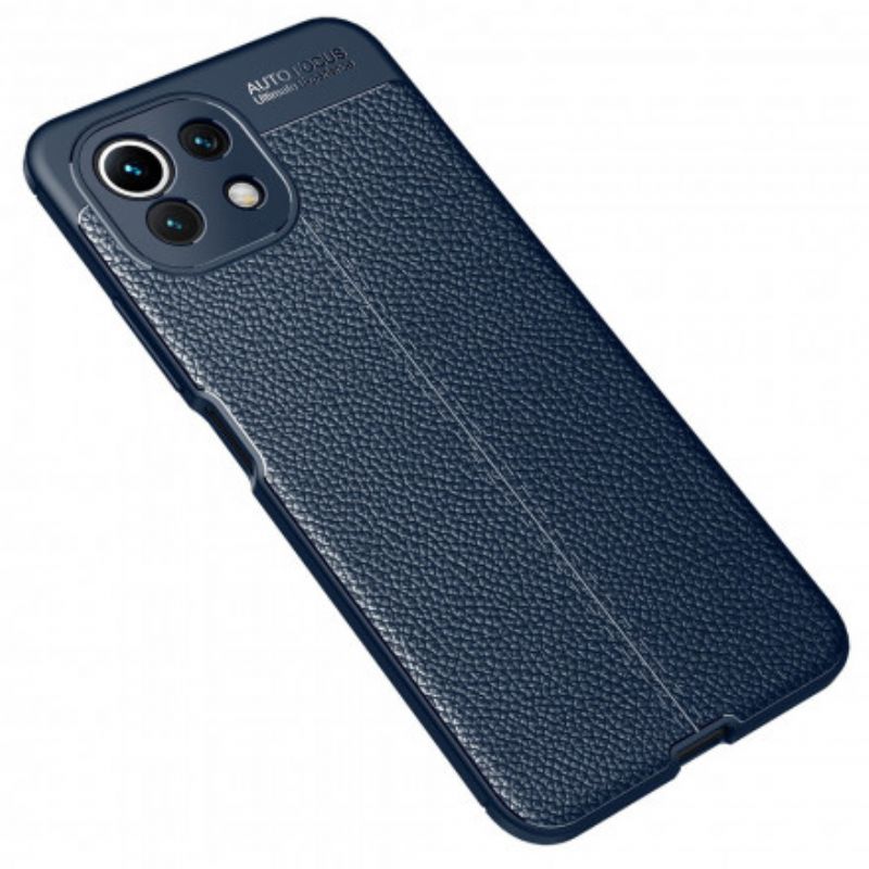 Coque Xiaomi Mi 11 Lite 5G NE / 11 Lite 4G / 5G Effet Cuir Litchi Double Line