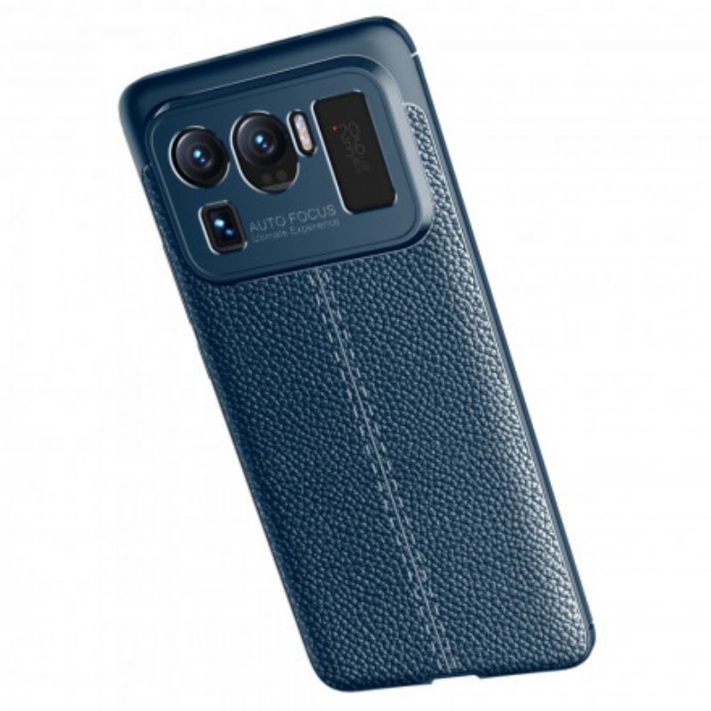 Coque Xiaomi Mi 11 Ultra Effet Cuir Litchi Double Line