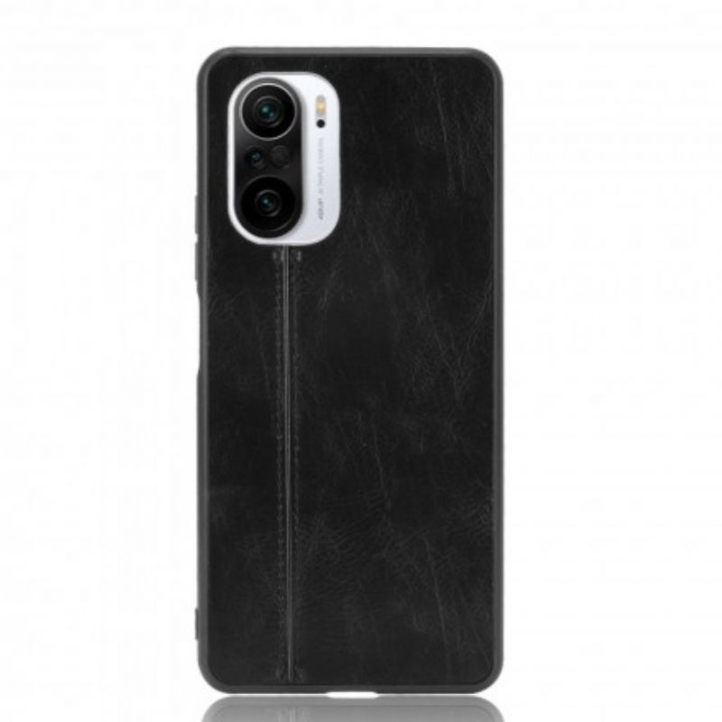 Coque Xiaomi Mi 11i 5G / Poco F3 Effet Cuir Couture