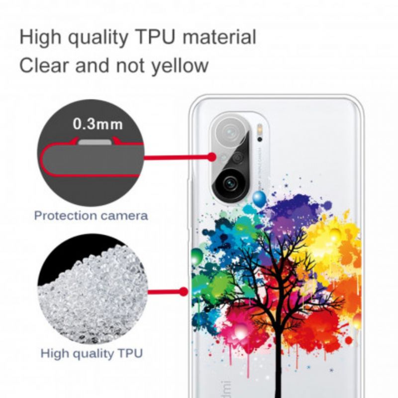 Coque Xiaomi Mi 11i 5G / Poco F3 Transparente Arbre Aquarelle