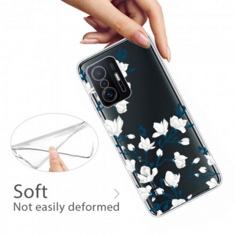 Coque Xiaomi Mi 11T / 11T Pro Fleurs Blanches