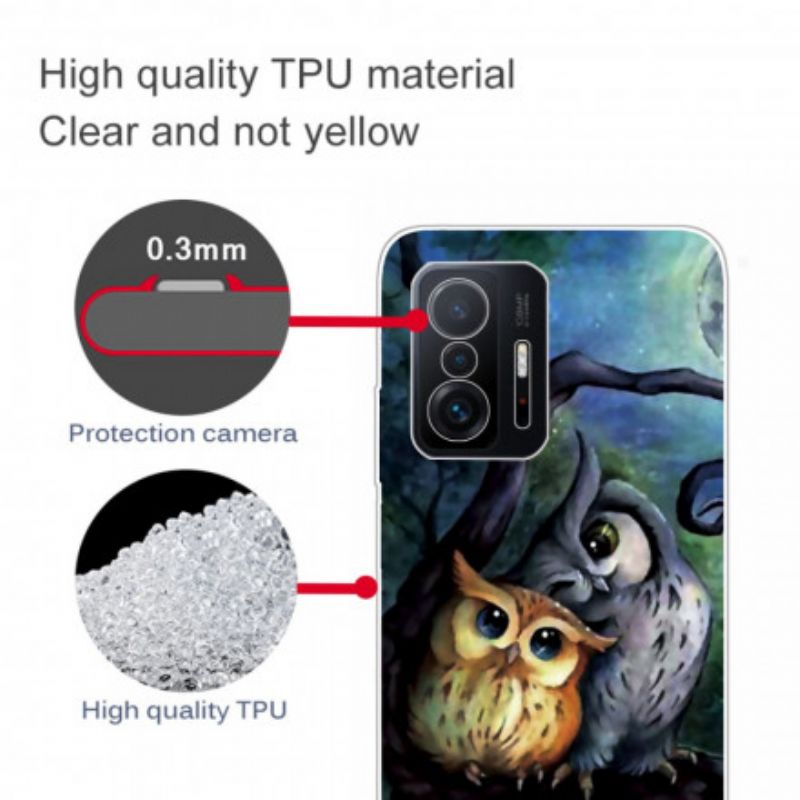 Coque Xiaomi Mi 11T / 11T Pro Peinture Hiboux