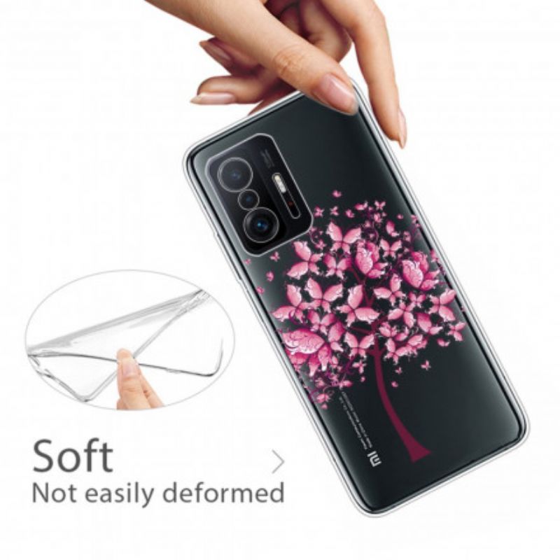 Coque Xiaomi Mi 11T / 11T Pro Transparente Arbre À Papillon