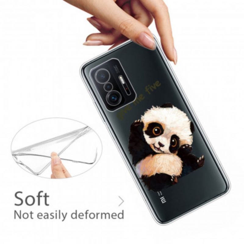 Coque Xiaomi Mi 11T / 11T Pro Transparente Panda Give Me Five