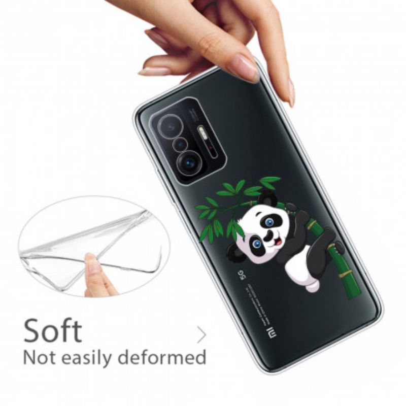 Coque Xiaomi Mi 11T / 11T Pro Transparente Panda Sur Le Bambou