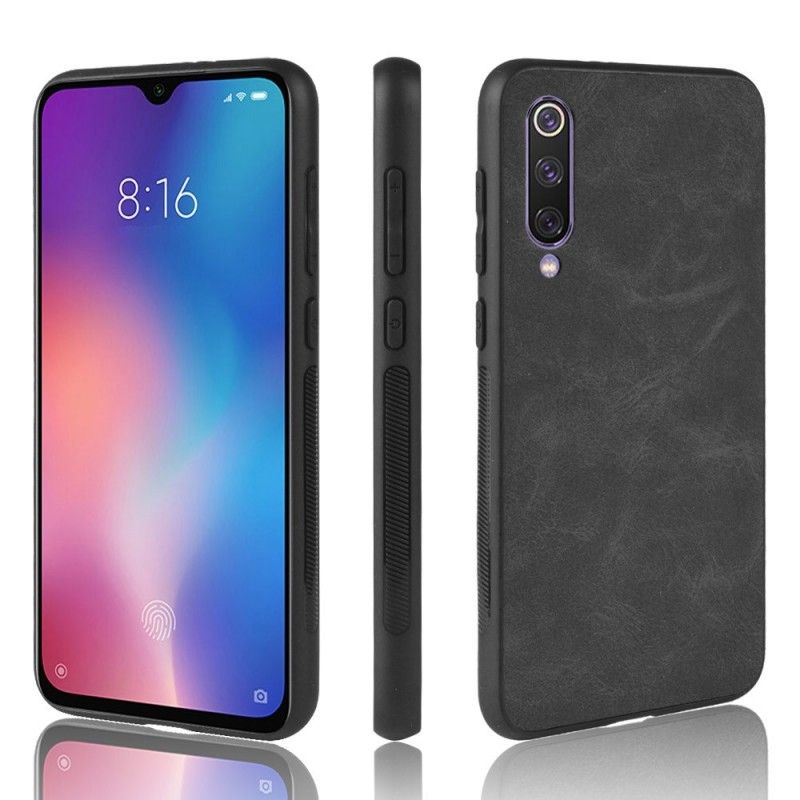 Coque Xiaomi Mi 9 Effet Cuir Look Vintage