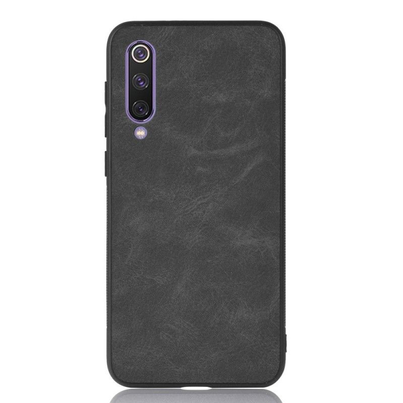 Coque Xiaomi Mi 9 Effet Cuir Look Vintage