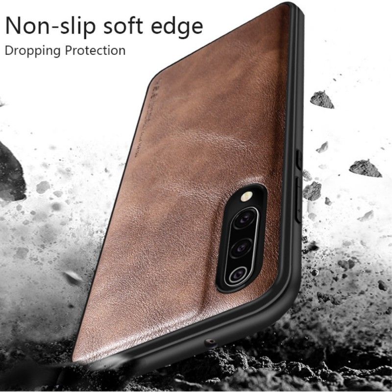 Coque Xiaomi Mi 9 Effet Cuir Vintage