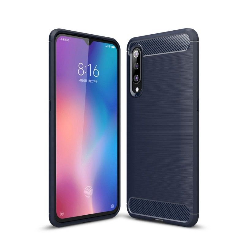 Coque Xiaomi Mi 9 Fibre Carbone Brossée