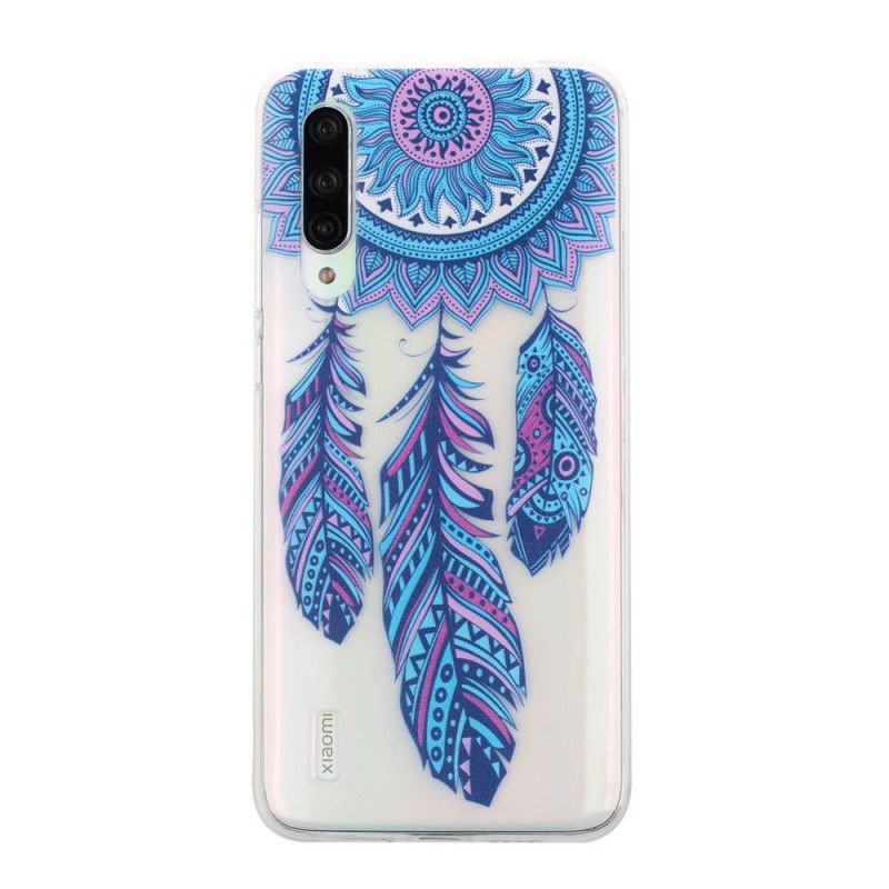 Coque Xiaomi Mi 9 Lite Attrape Rêves Plumes Bleues