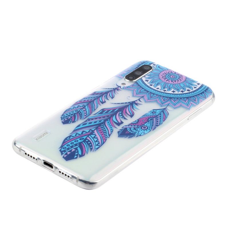 Coque Xiaomi Mi 9 Lite Attrape Rêves Plumes Bleues